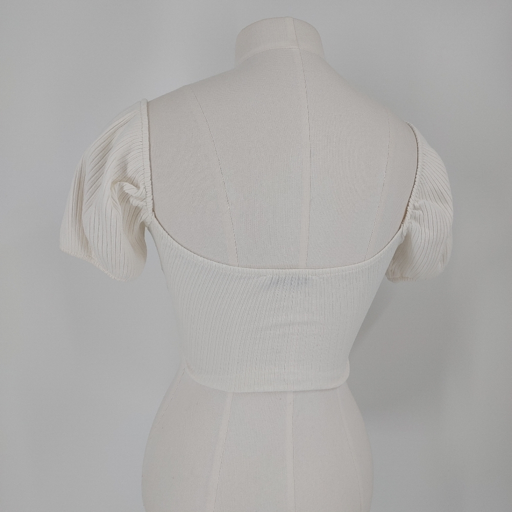 Zara Ruched Crop Top - Picture 2 of 3